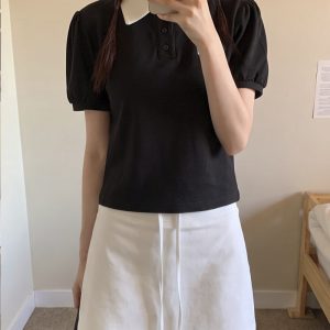 Women's High Waist Drawstring A-Line Casual Sports Skirt Summer 2026