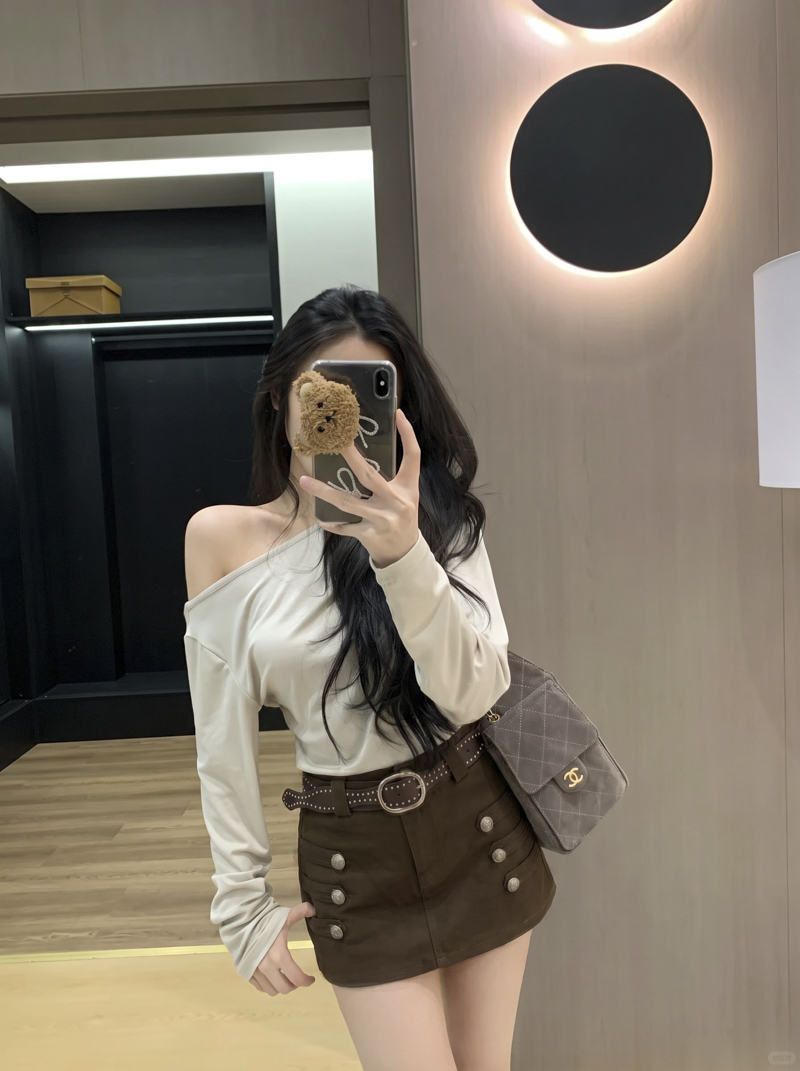 2026 Autumn Vintage Court Style Button Shorts Washed Cotton Skirt Pants with Belt - Image 4